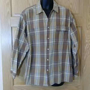 3 for $15 - Neutral Plaid Flannel in Men's Sz. L